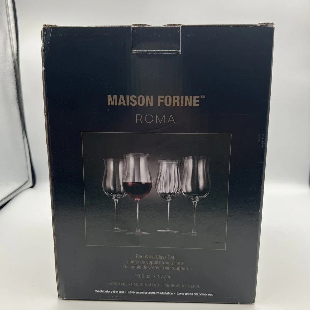 Maison Forine Roma Red Wine Glass Set 4 19.5 oz‎